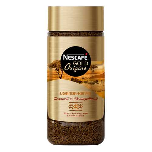 Кофе растворимый Nescafe gold origins Sumatra Uganda-Kenya стеклянная банка 85 г в Верный