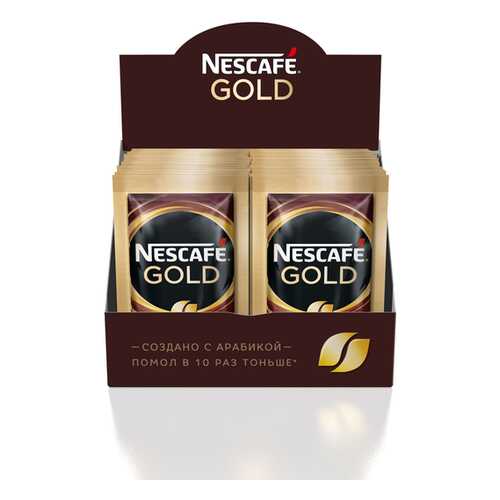 Кофе растворимый сублимированный NESCAFE Gold с добавлением молотого кофе 20 порций по 2г в Верный