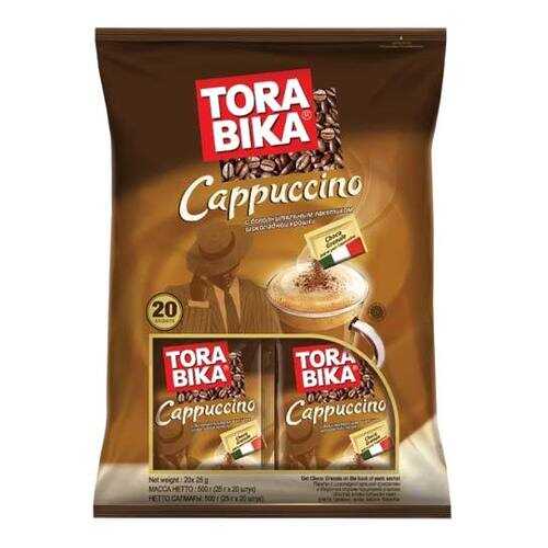 Кофе растворимый Tora bika Cappuccino 3 в 1 с шоколадной крошкой 20 шт 25 г в Верный