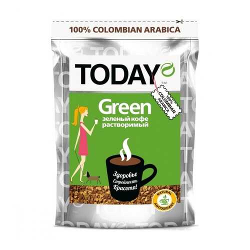 Кофе Today Green растворимый с зеленым кофе 75 г в Верный