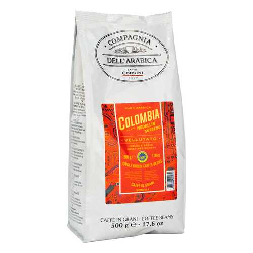 Кофе в зернах Compagnia Dell'Arabica puro arabica Colombia medellin supremo 500 г в Верный