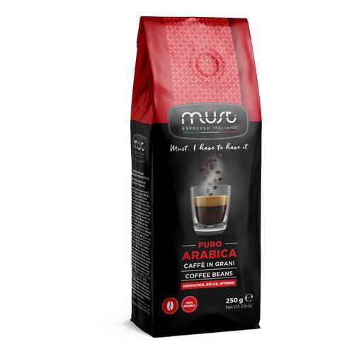 Кофе в зернах Must pure arabica 250 г в Верный