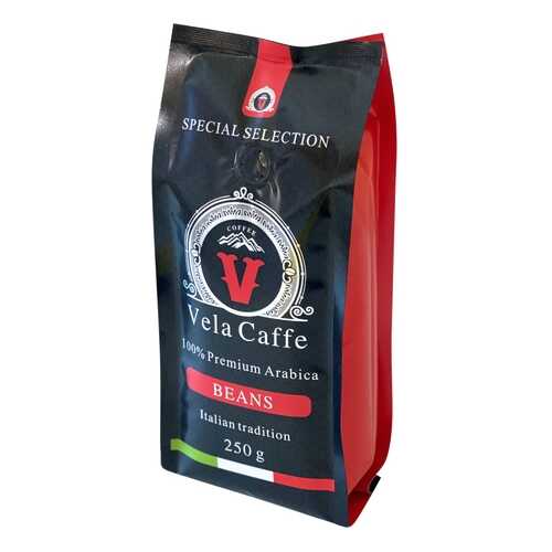 Кофе в зернах Vela Caffe 100% Арабика Премиум 250гр светлая обжарка в Верный