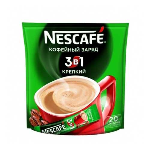 Кофейный напиток растворимый Nescafe 3в1 крепкий 16 г 20 пакетиков в Верный