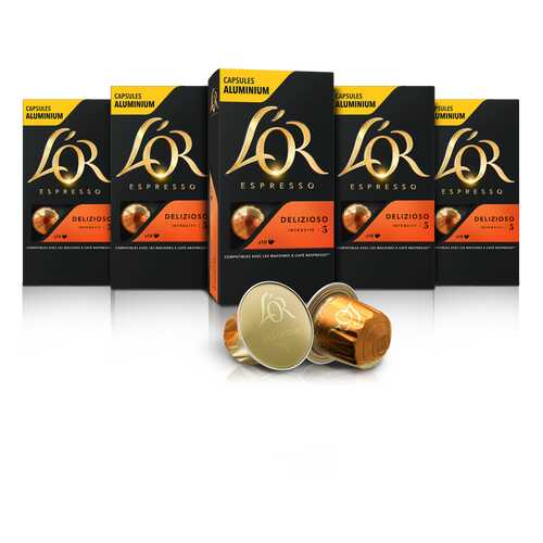 Набор кофе в капсулах L’OR Espresso Delizioso 10 упаковок в Верный