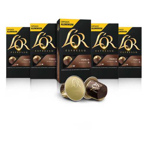 Набор кофе в капсулах L’OR Espresso Forza 10 упаковок в Верный