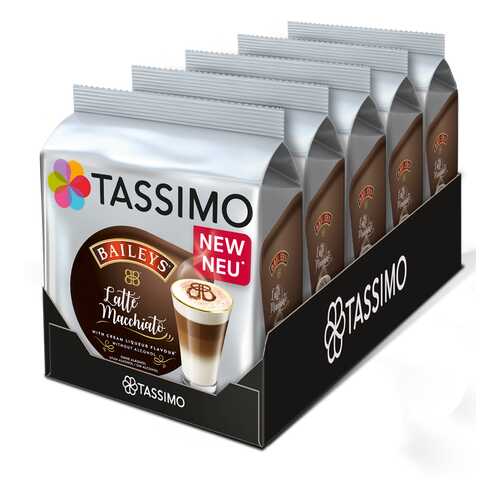 Набор кофе в капсулах Tassimo Baileys Latte Macchiato 5 упаковок в Верный