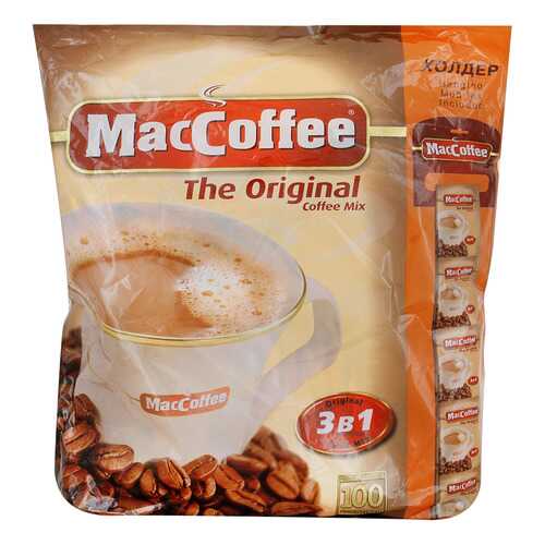 Напиток MacCoffe кофейный Original 3в1 растворимый 20 г 100 штук в Верный