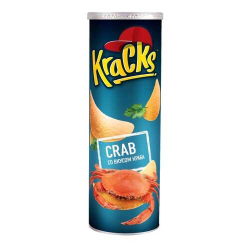 Чипсы картофельные т.з. Кракс (Kracks) со вкусом краба 110г*24 в Верный