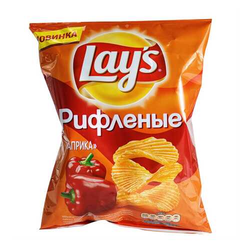 Чипсы Lays Рифленые со вкусом паприки 150г в Верный