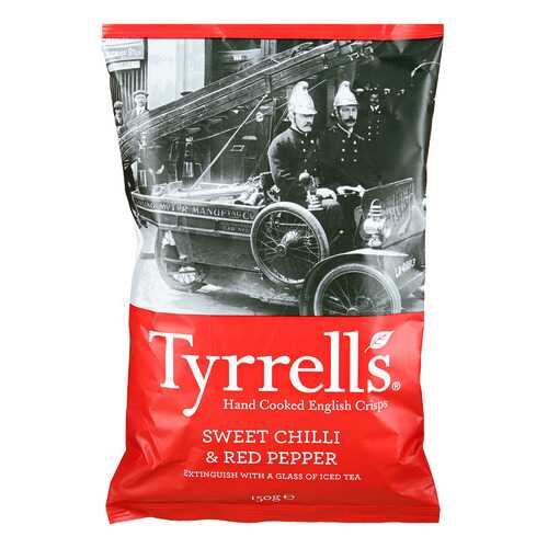 Чипсы Tyrrells с красным перцем и перцем чили 150г в Верный