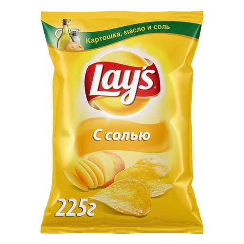 Картофельные чипсы Lay's с солью 225 г в Верный