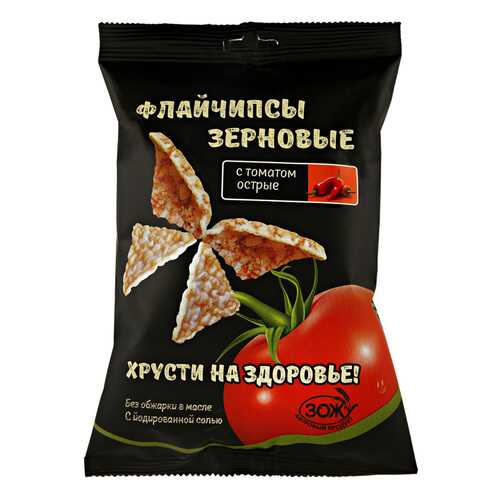 Флайчипсы зерновые с томатом острые 40 г в Верный