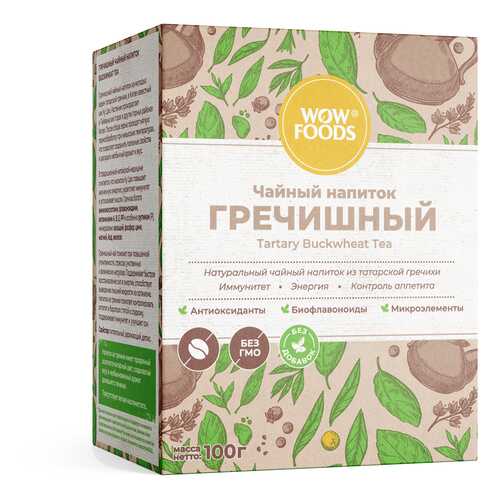 Чайный напиток гречишный WOWFOODS молодые зерна татарской гречихи 100 г в Верный