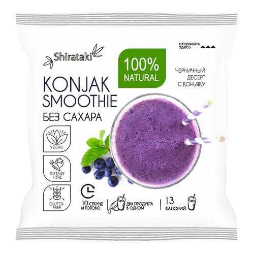 Десерт без сахара Konjak Smoothie черничный 20 шт по 15 г в Верный