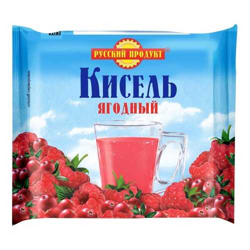 Кисель быстрого приготовления ягодный Русский Продукт брикет 220 г в Верный