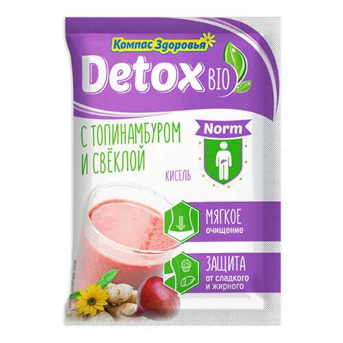 Кисель detox bio Norm С топинамбуром и свеклой Компас здоровья 25 г в Верный