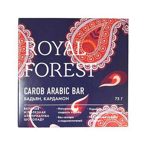 Шоколад Royal Forest Арабский с бадьяном и кардамоном 75г в Верный