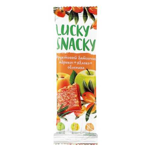 Батончик фруктовый Lucky Snacky с абрикосом яблоком и облепихой в Верный