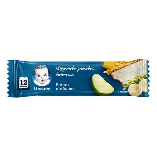 Батончик Gerber doremi яблоко и банан 25 г в Верный