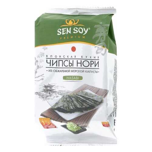 Чипсы нори wasabi Sen Soy из морской капусты 4.5 г в Верный