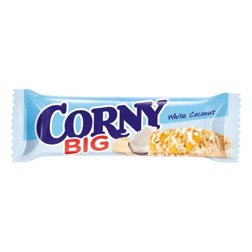Corny BIG Злаковая полоска с белым шоколадом и кокосом 24 штуки по 40г в Верный