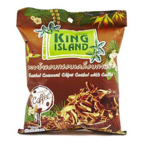 Кокосовые чипсы King Island в кофейной глазури 40 г в Верный
