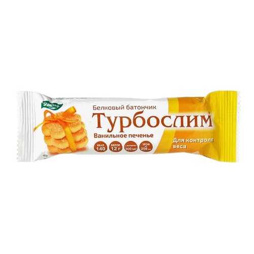 Турбослим Эвалар батончик ванильное печенье белковый 50 г в Верный