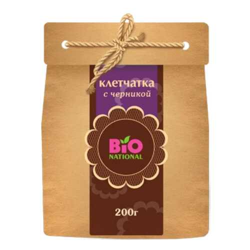 Клетчатка Bio National с черникой в эко-упаковке 200 г в Верный