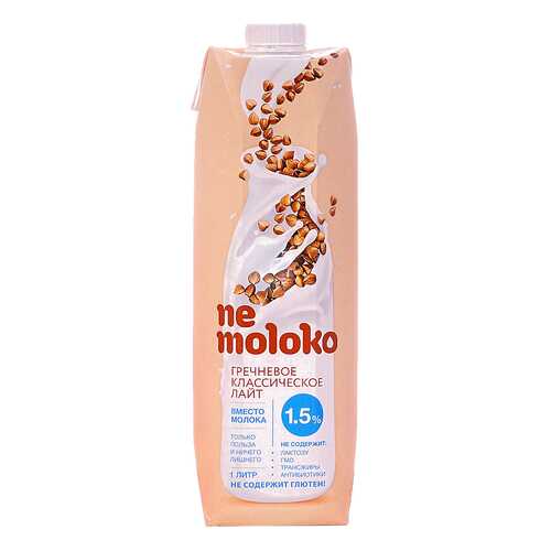 Напиток гречневый Ne moloko классический лайт 1.5% 1 л в Верный