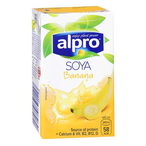 Напиток соево-банановый Alpro обогащенный кальцием и витаминами 0.25 л в Верный