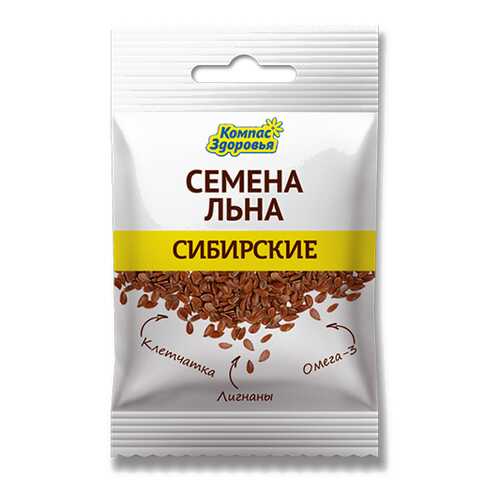 Семена льна Сибирские Компас здоровья 40 г в Верный