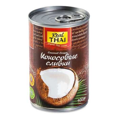 Сливки кокосовые Real Thai 400мл ж/б Таиланд в Верный