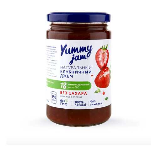 Джем Yummy jam клубничный без сахара 350 г в Верный