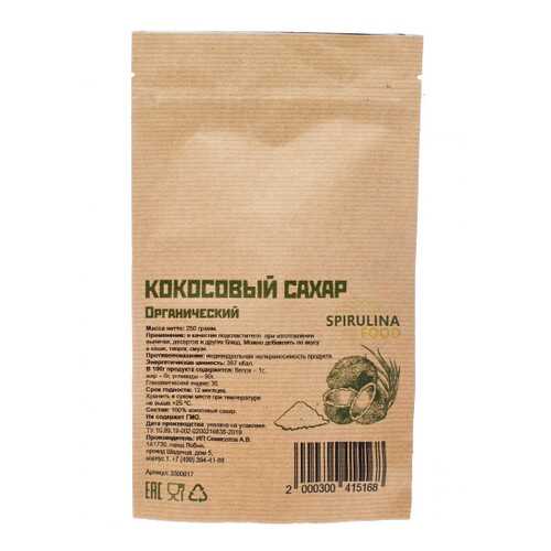 Кокосовый сахар органический 250 гр в Верный