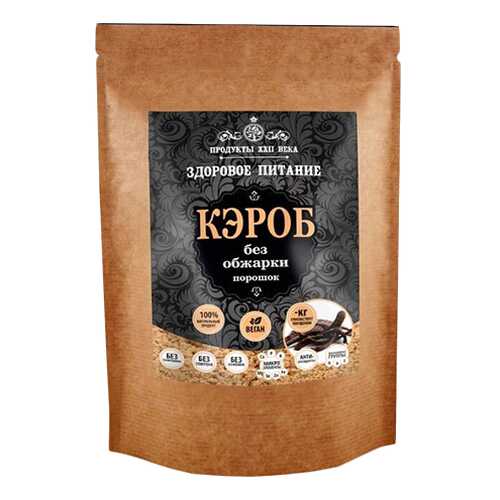 Кэроб порошок Продукты XXII века без обжарки 100 г в Верный
