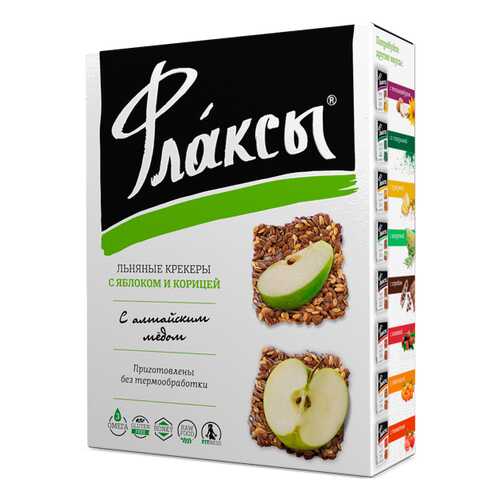 Флаксы Компас Здоровья с яблоком и корицей 120 г в Верный