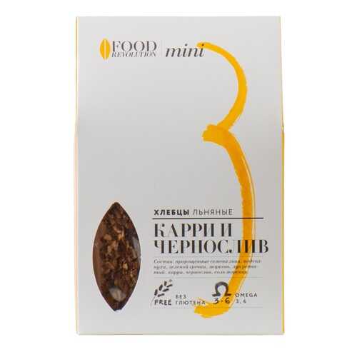Хлебцы льняные Food Revolution №3 mini карри и чернослив 50г Россия в Верный