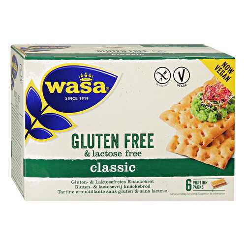 Хлебцы Wasa Classic Gluten Free lactose Free Vegan без содержания глютена и лактозы 240 г в Верный