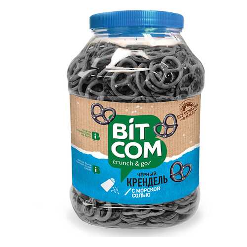 Крендель Bitcom черный морская соль банка 450гр*1 шт в Верный