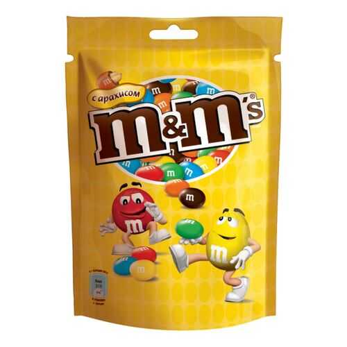 Драже M&M's с арахисом и молочным шоколадом 130 г в Верный