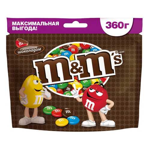 Драже M&M's с молочным шоколадом 360 г в Верный