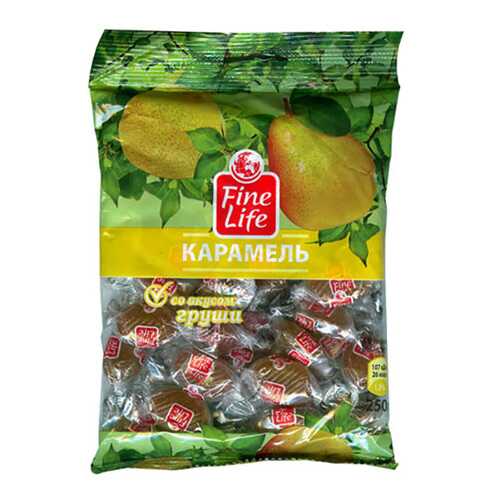 Карамель Fine Life леденцовая со вкусом груши 250 г в Верный