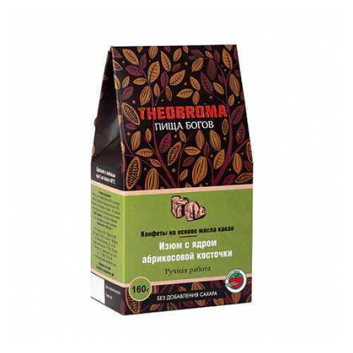 Конфеты Изюм с ядром абрикосовой косточки Theobroma Пища Богов 160 г в Верный