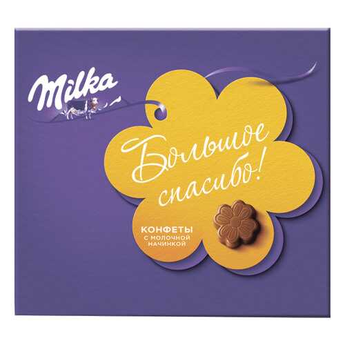 Конфеты Milka молочный шоколад с молочной начинкой 110 г в Верный