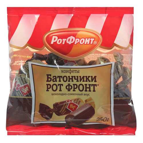 Конфеты Рот Фронт батончики шоколадно-сливочный вкус 250 г в Верный