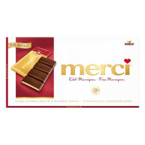 Набор конфет шоколадных Merci марципан 112 г в Верный