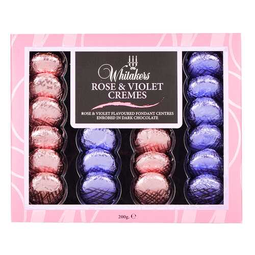 Набор шоколадных конфет Whitakers Chocolates со вкусом розы и фиалки 200 г в Верный