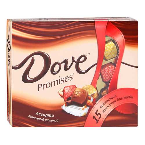 Шоколадный набор Dove promises ассорти молочный 118 г в Верный