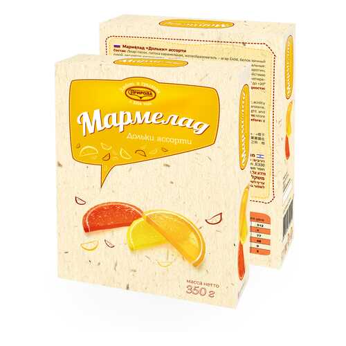 Мармелад дольки ассорти 350г в Верный